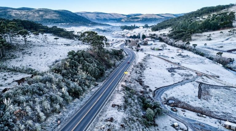 Defesa Civil emite alerta para frio e geada em Santa Catarina