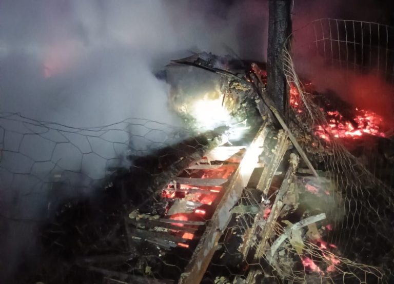 Família perde durante incêndio em Lebon Régis