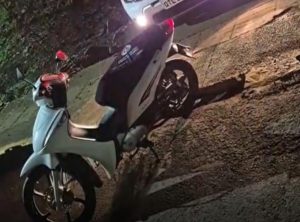Motocicleta furtada é recuperada em menos de meia hora em Joaçaba