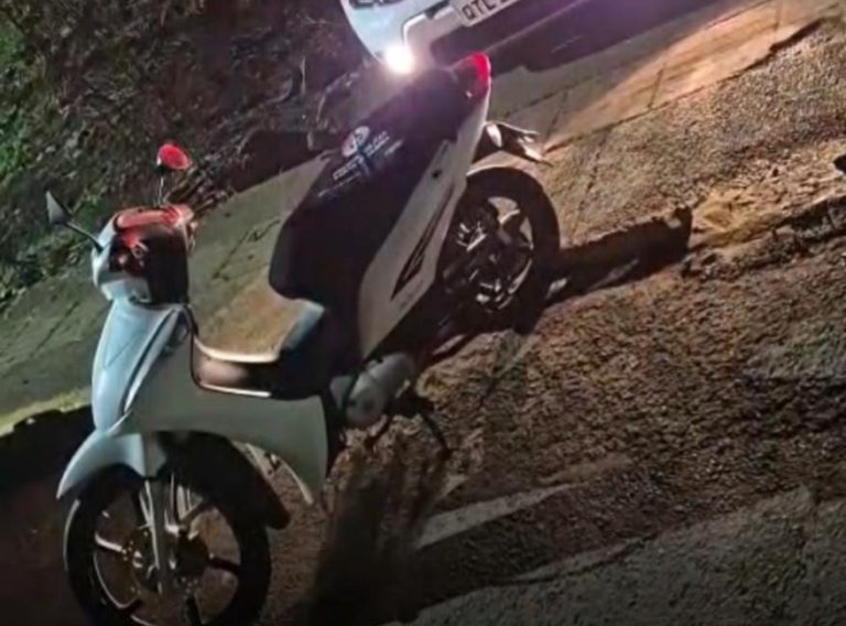 Motocicleta furtada é recuperada em menos de meia hora em Joaçaba