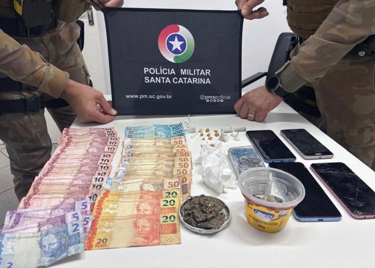 Jovem é preso por tráfico de drogas em Herval d’Oeste