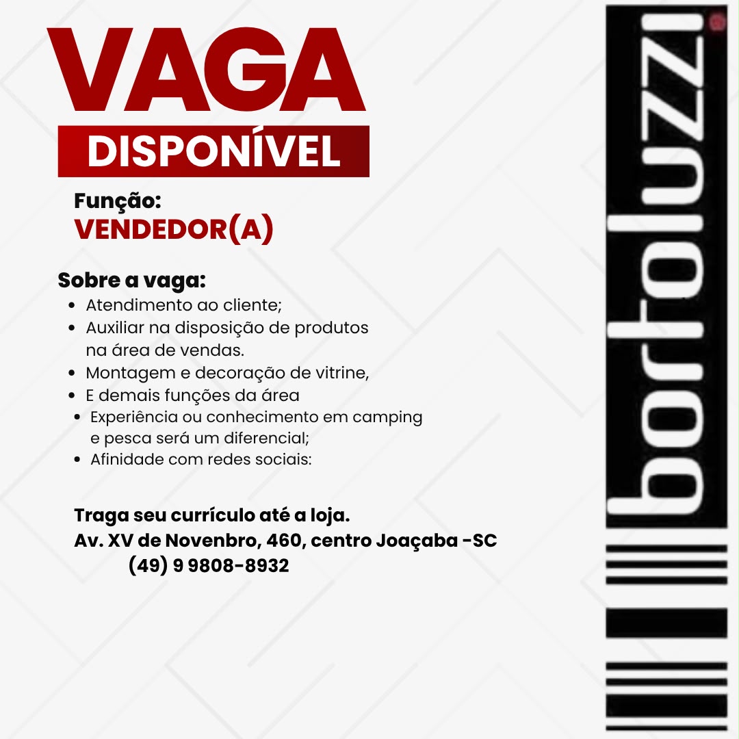 Vendedor (a)