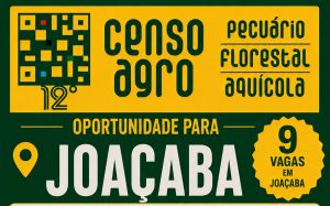 Termina amanhã: IBGE encerra inscrições para vagas com salários de até R$ 4 mil em Joaçaba e Campos Novos