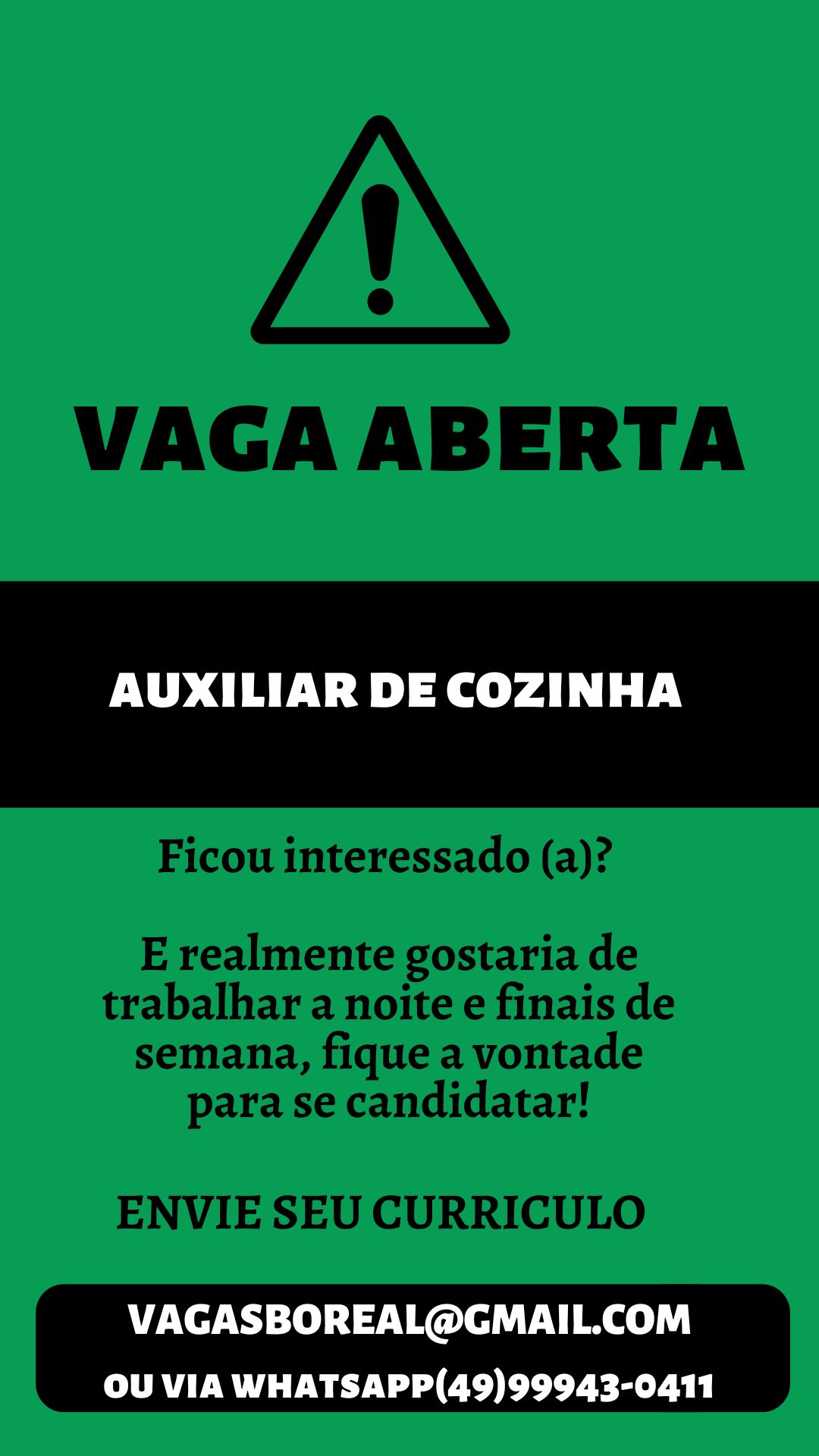 Auxiliar de Cozinha