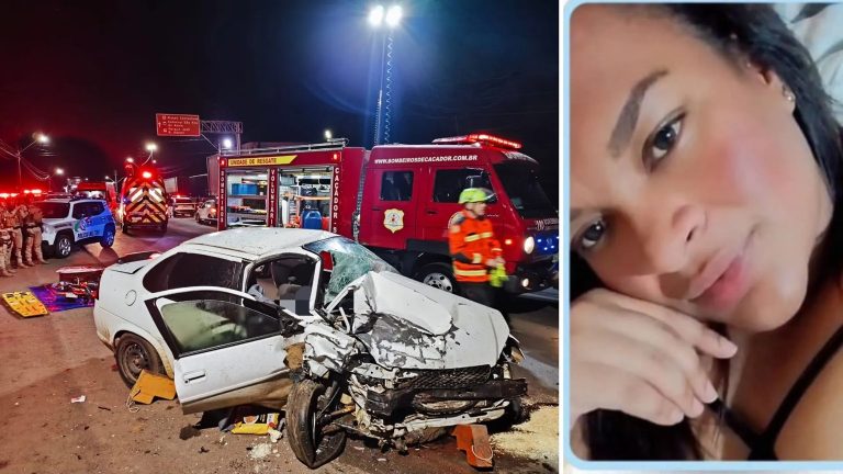 Mulher morre e várias pessoas ficam feridas em grave acidente entre dois carros em Caçador