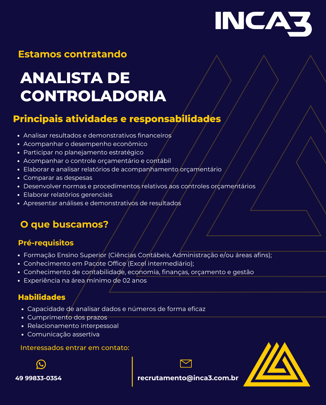 Analista de Controladoria