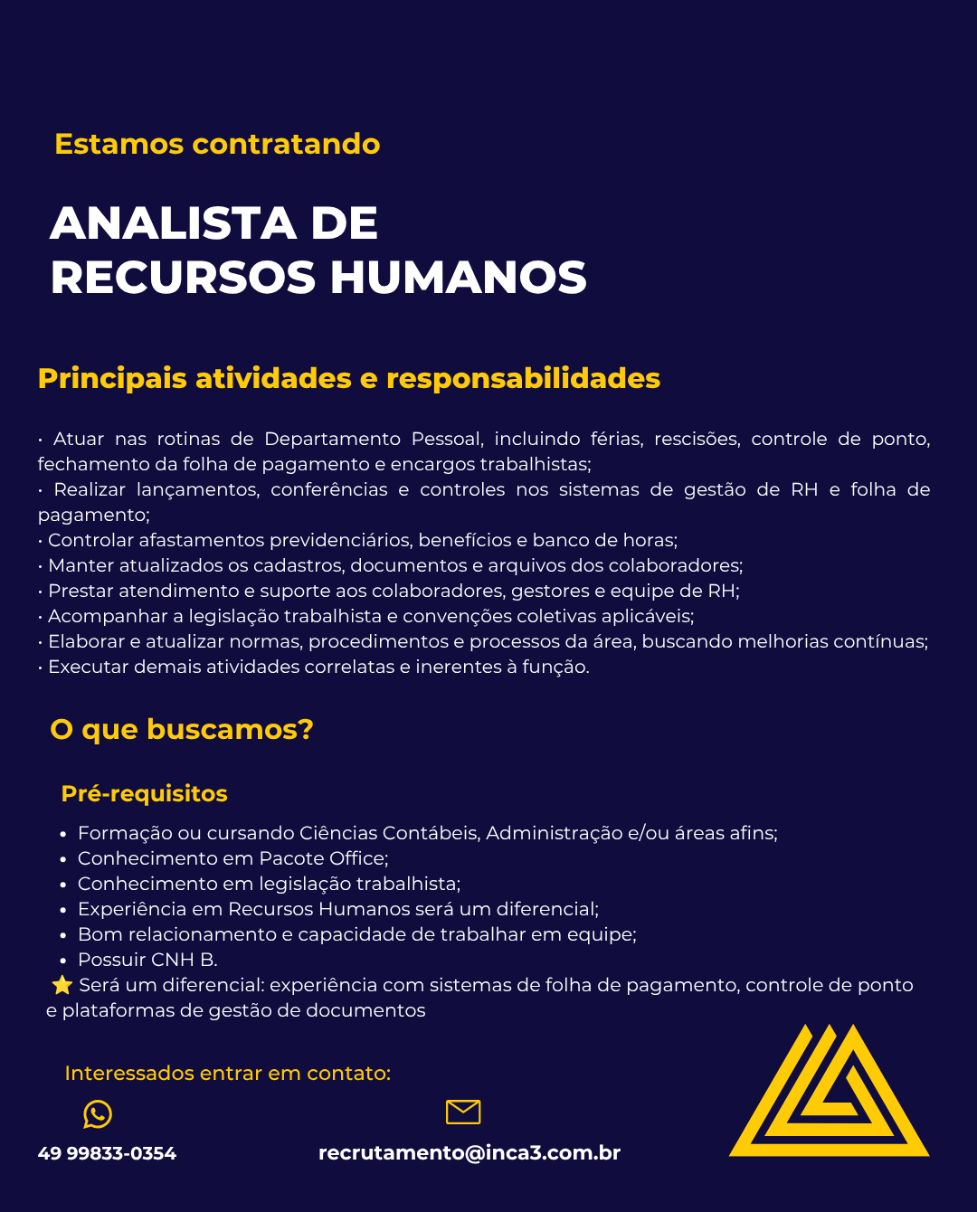 Analista de Recursos Humanos