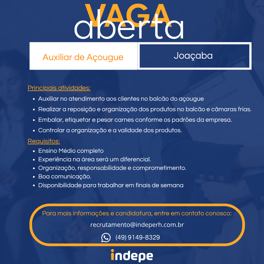 Auxiliar de açougue
