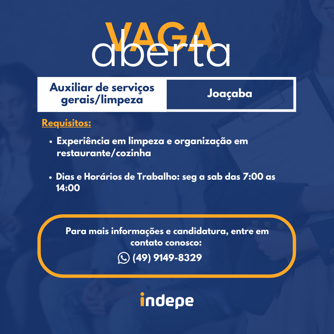 Auxiliar de Serviços Gerais