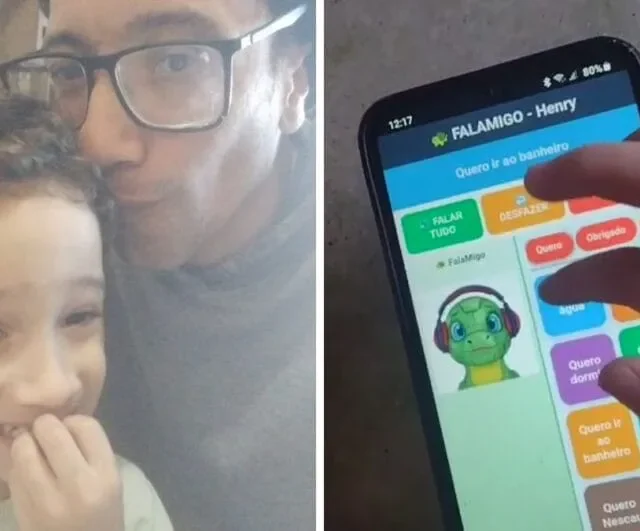 Amor que transforma: Pai catarinense cria aplicativo para conseguir se comunicar com o filho autista