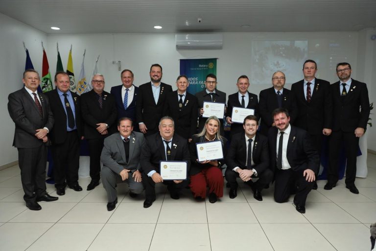 Rotary Club de Herval d’Oeste inicia novo ano rotário com posse da diretoria 2026/2027