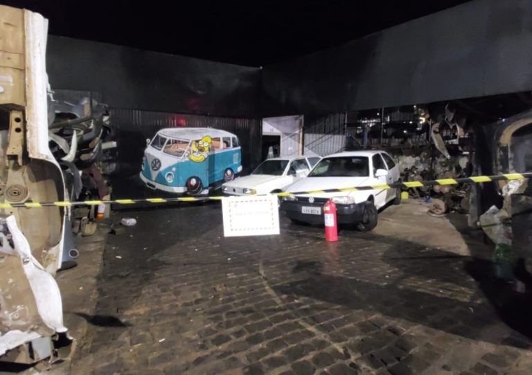 Princípio de incêndio em estabelecimento comercial mobiliza bombeiros em Videira