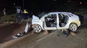 Colisão violenta na “Curva da Morte” da BR-163 deixa um morto e duas mulheres feridas no Oeste