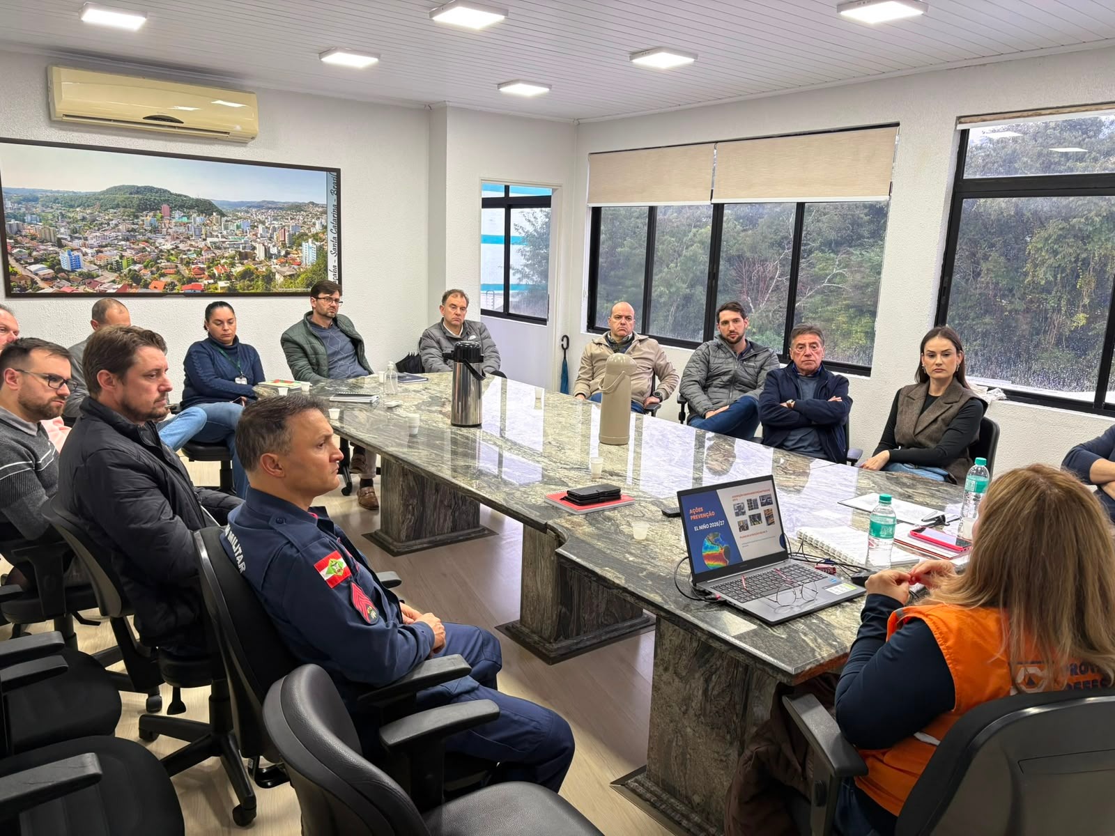Defesa Civil de Joaçaba apresenta estrutura de atuação e intensifica planejamento preventivo para possível influência do El Niño