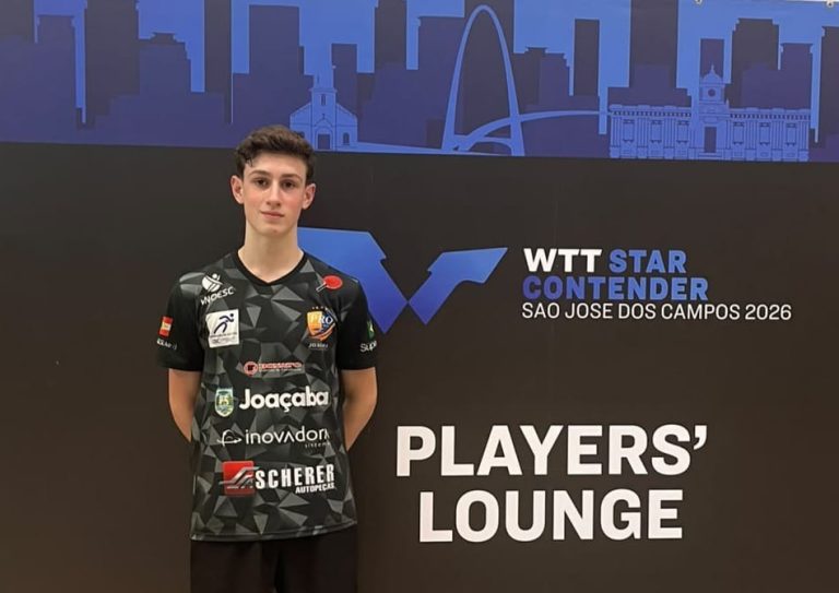 Atleta de Joaçaba representa o Brasil em competição internacional de tênis de mesa