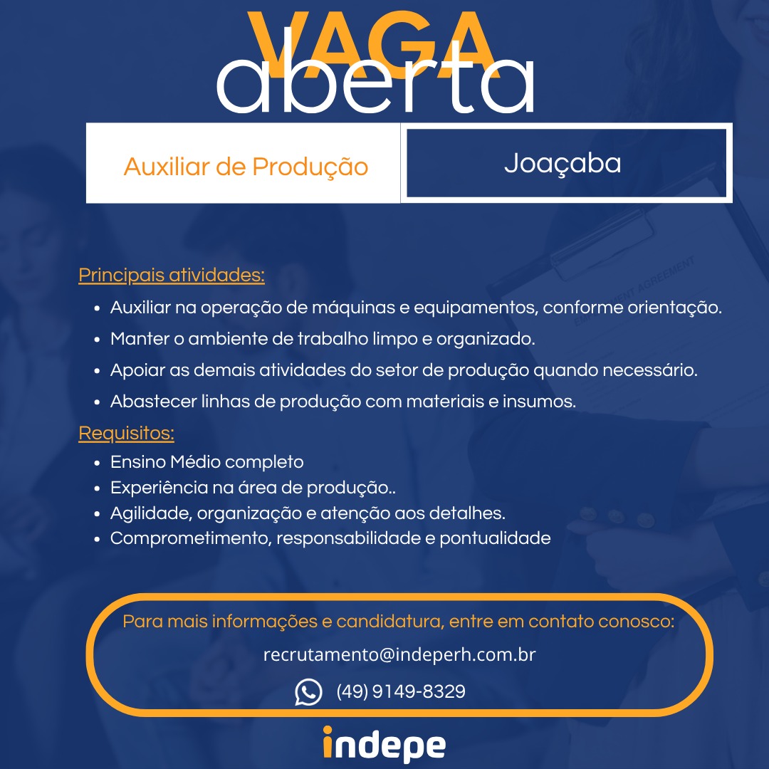 Auxiliar de Produção