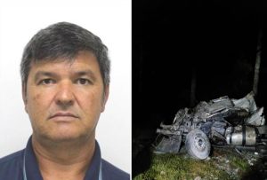Motorista que morreu após queda de carreta em ribanceira em Iomerê é identificado