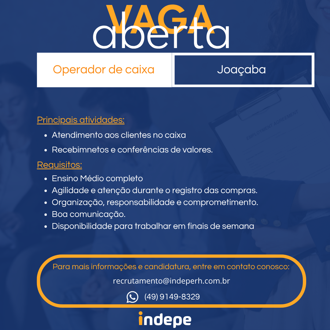 Operador(a) de Caixa