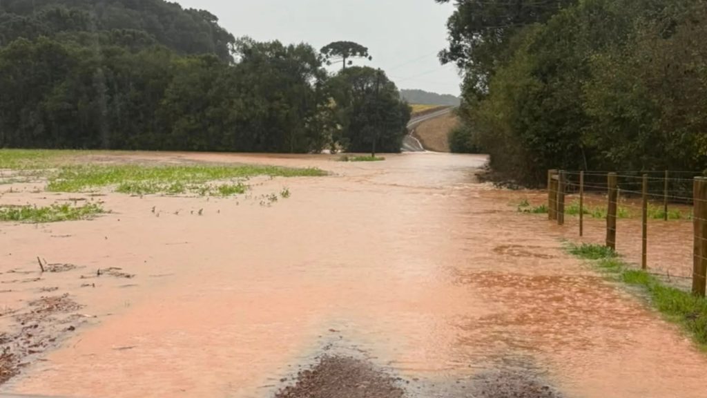 Chuva intensa provoca alagamentos, deslizamentos e transtornos em municípios do Meio-Oeste catarinense