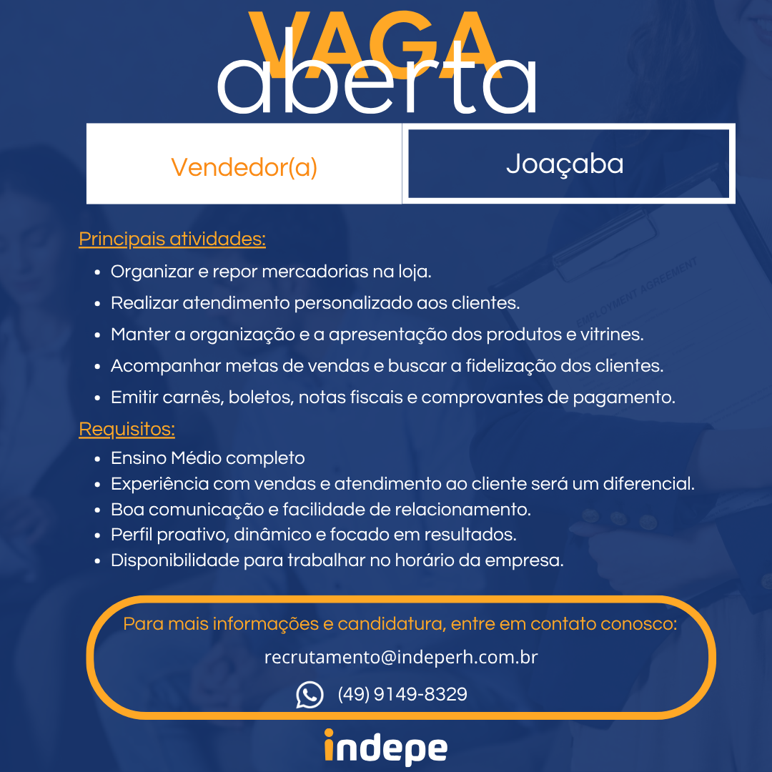 Vendedor(a)