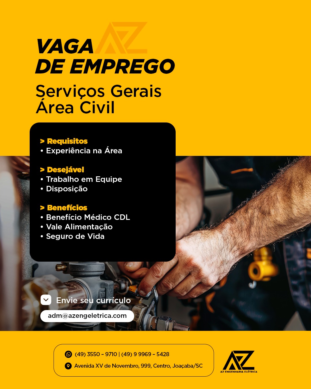 Serviços gerais – área civil