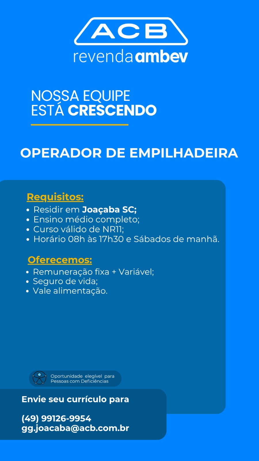 Operador de Empilhadeira