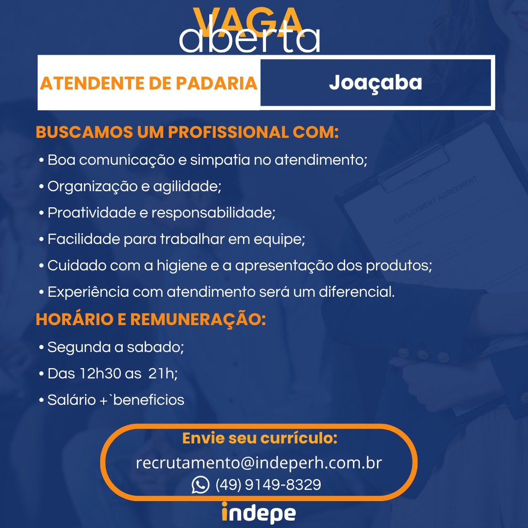 Atendente de Padaria