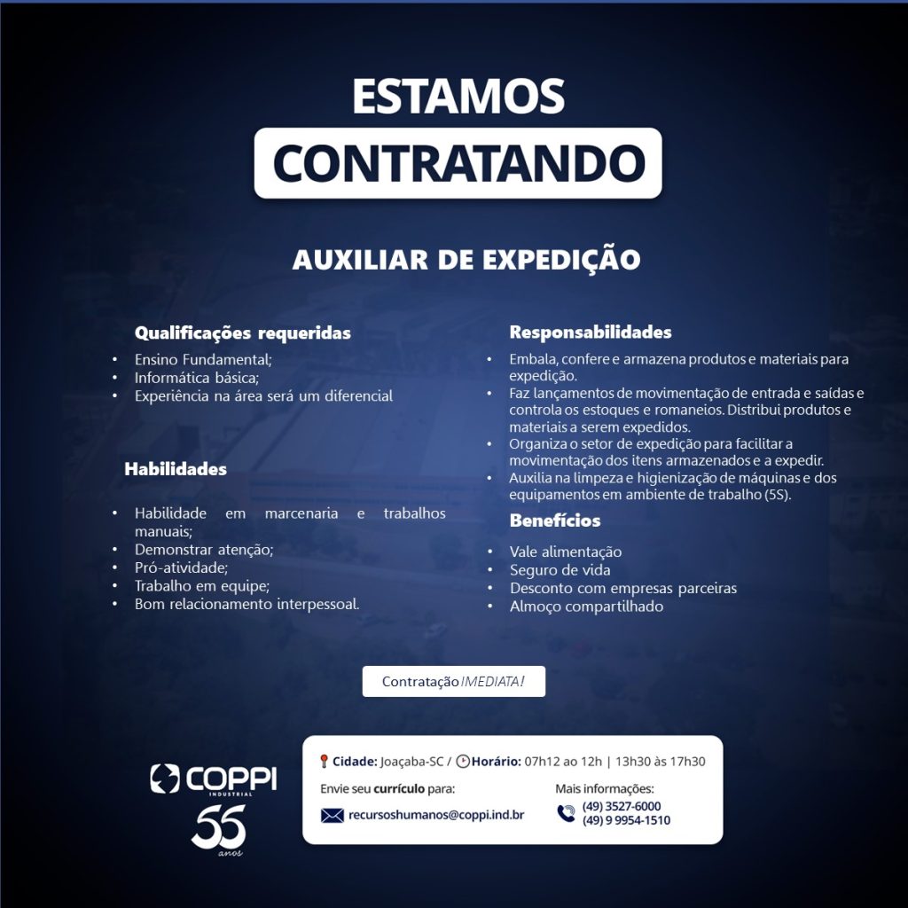 Auxiliar de Expedição