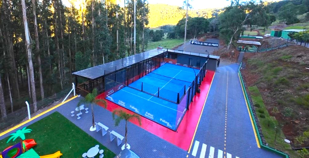 quadra de padel do Pallagi Defense club