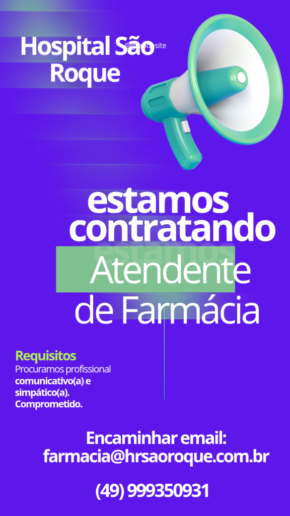Vaga Atendente de farmácia