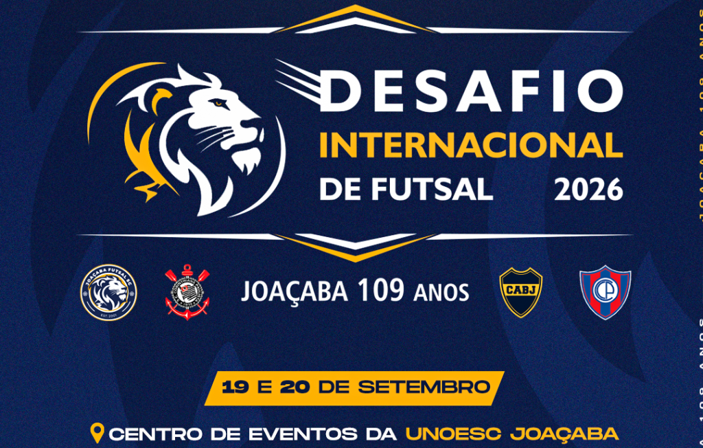 Joaçaba Futsal inicia venda de ingressos para o Desafio Internacional de Futsal – Joaçaba 109 anos