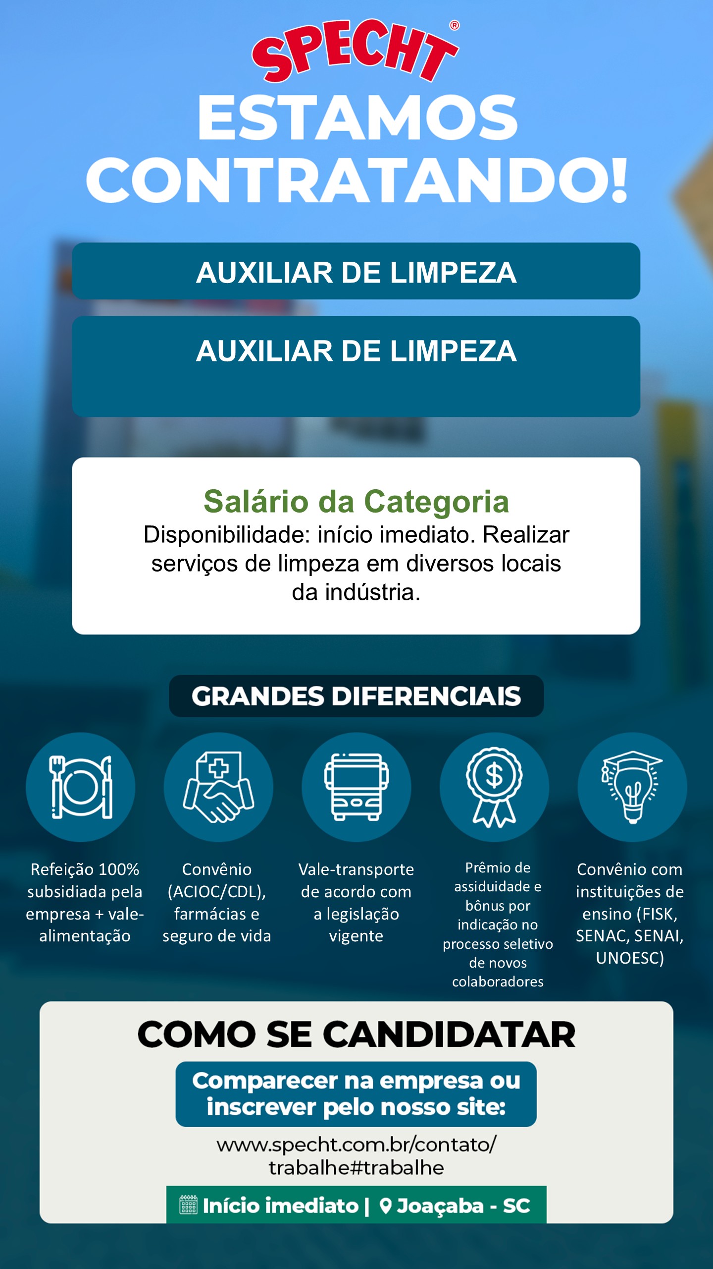Auxiliar de limpeza