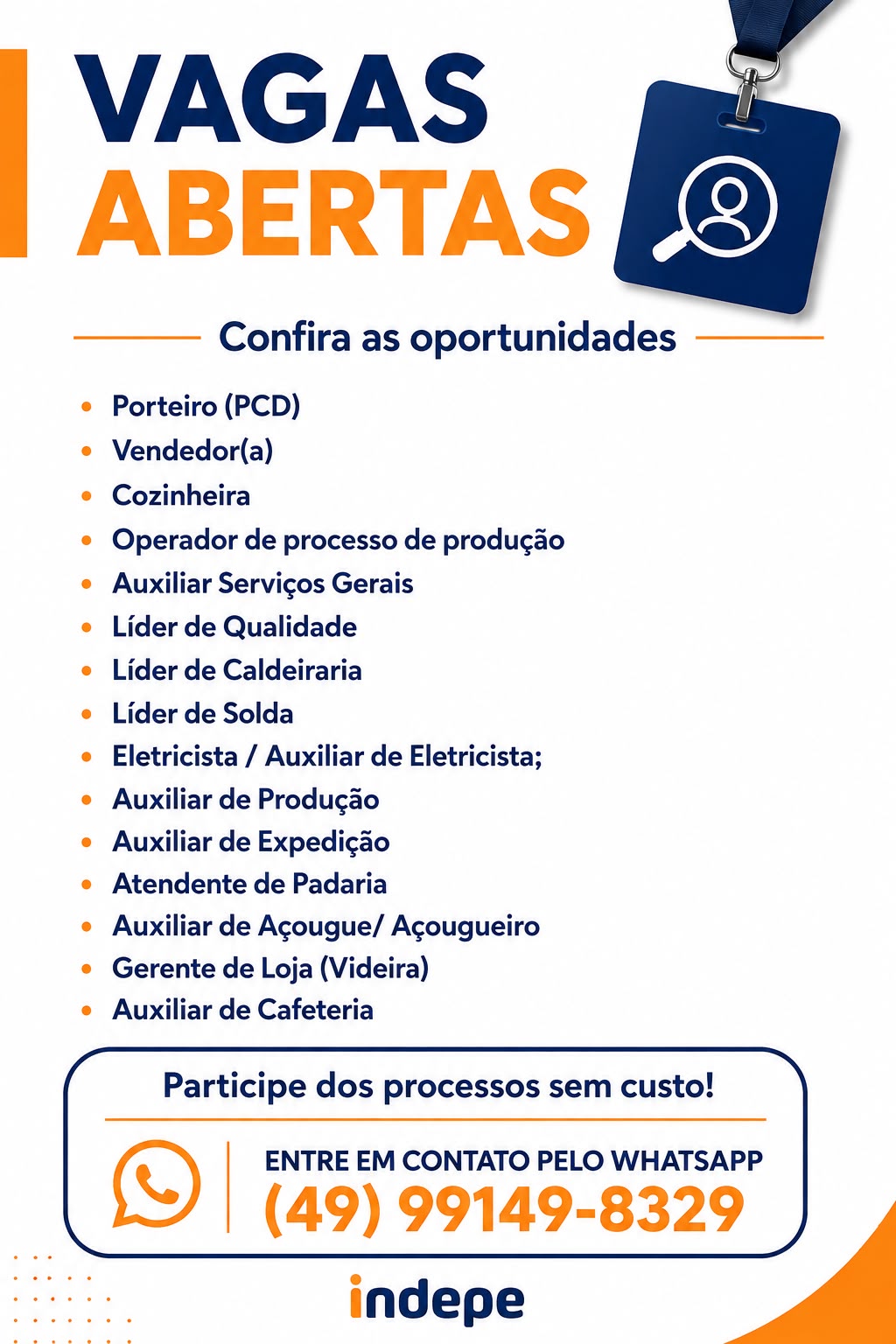 Vagas disponíveis!