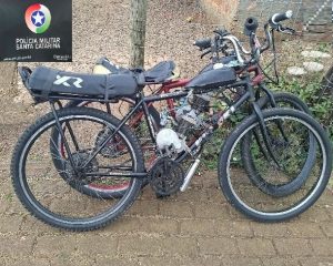 Bicicletas artesanais com motores são apreendidas após reclamações de barulho em Campos Novos