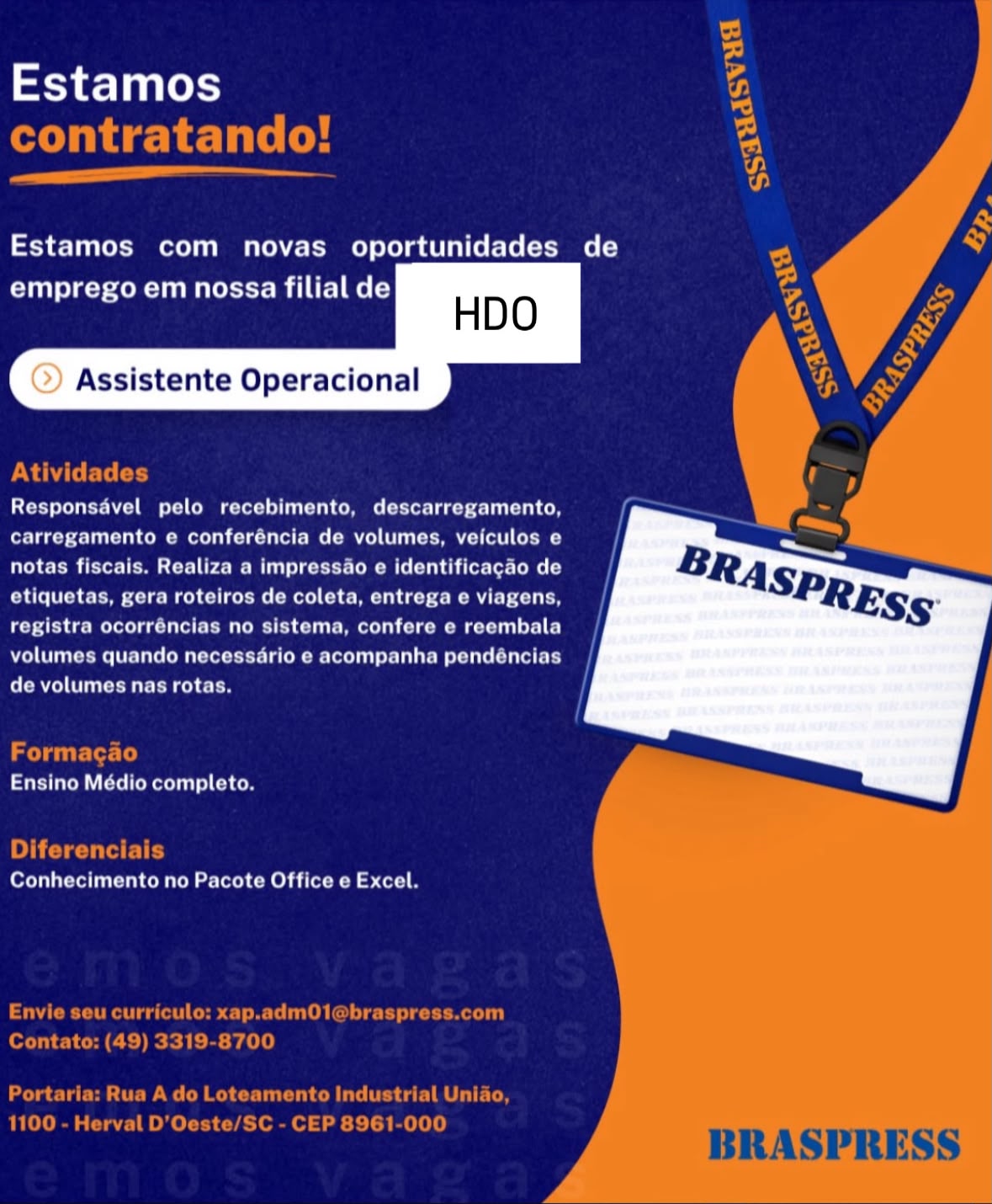 ASSISTENTE OPERACIONAL