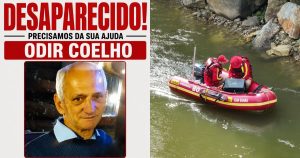 Homem e menino desaparecem em rio de SC