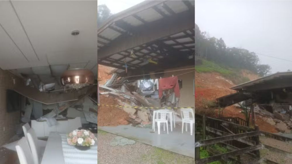 Menina de 10 anos morre após ser atingida por deslizamento de terra na Grande Florianópolis