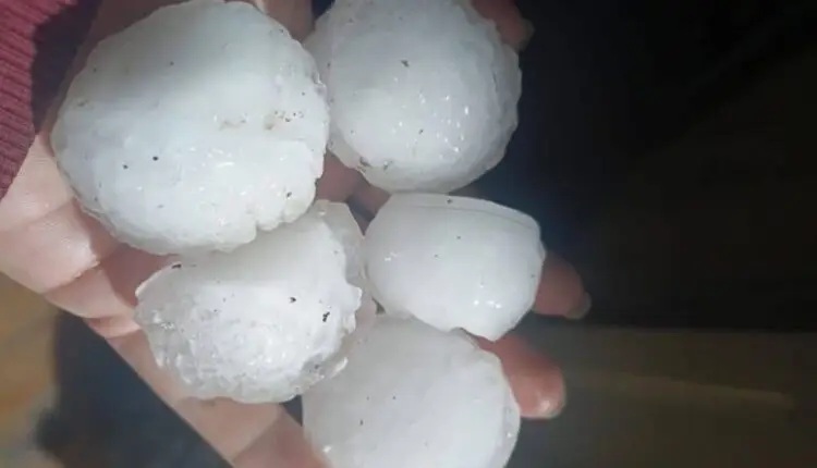 Granizo e ventos causam estragos na região de Joaçaba, além do RS