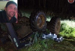Homem que morreu após trator tombar em Tangará é identificado