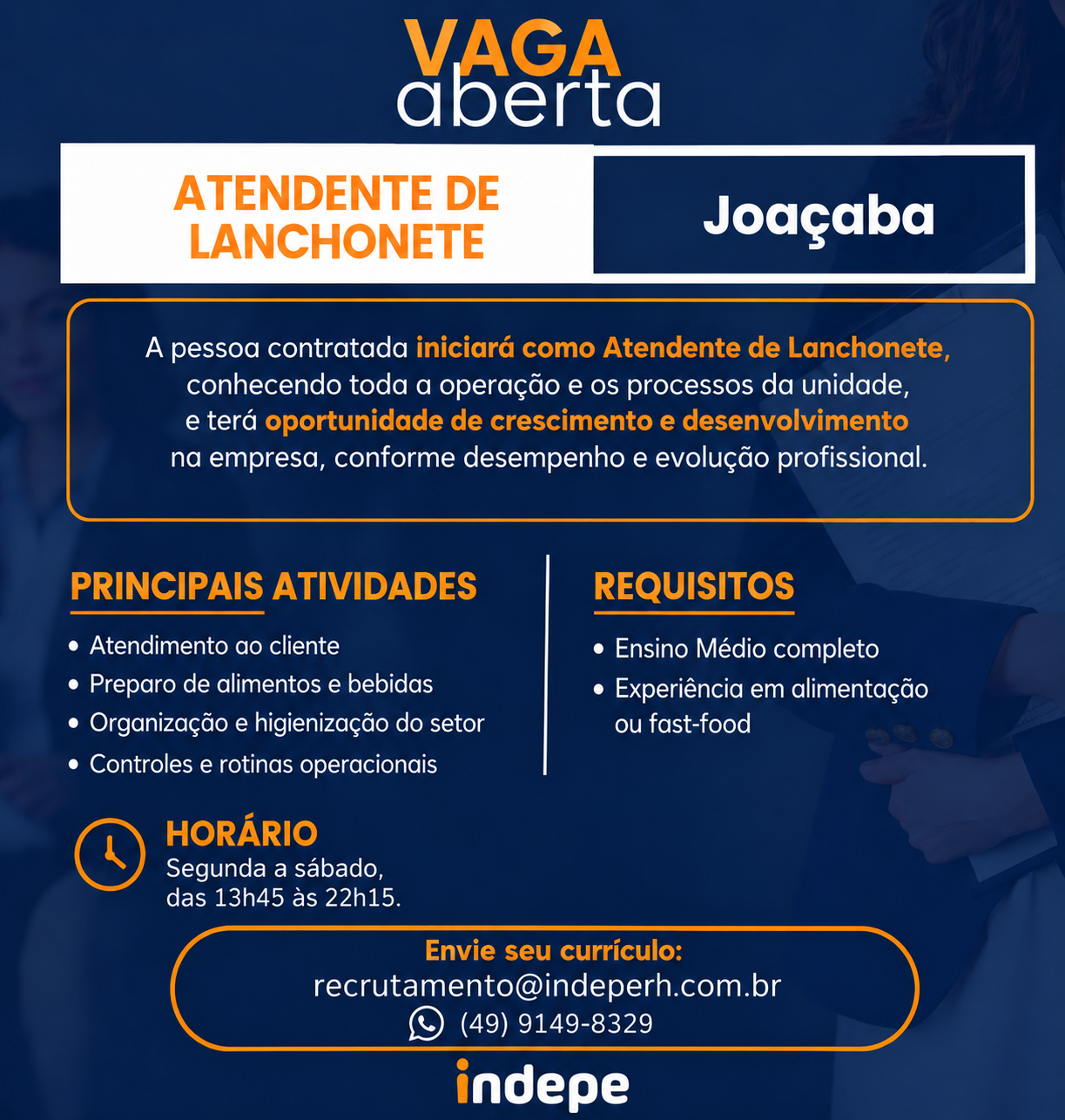 Atendente de Lanchonete