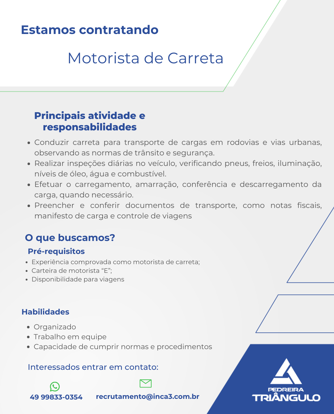 Motorista de Carreta