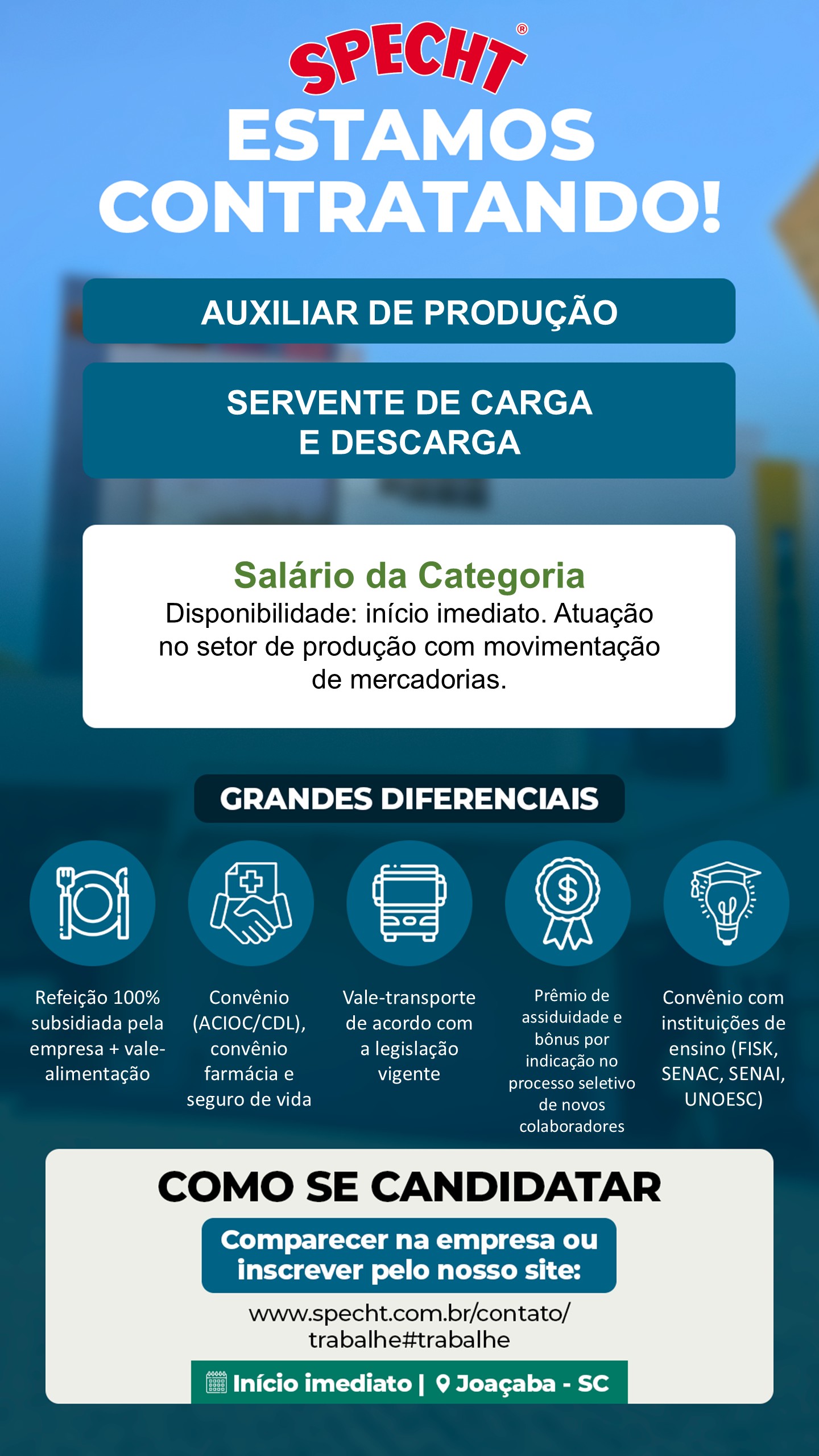 Servente de carga e descarga