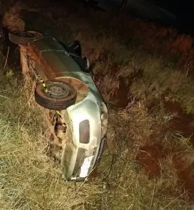 Polícia Militar recupera veículo furtado após acidente na SC-135 em Campos Novos