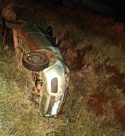 Polícia Militar recupera veículo furtado após acidente na SC-135 em Campos Novos