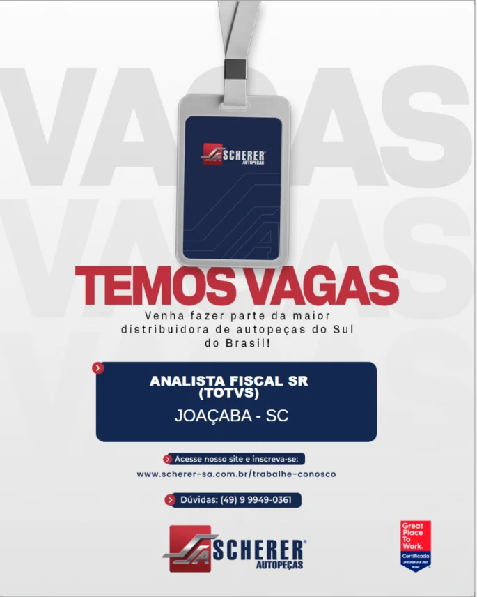 Analista Fiscal SR (TOTVS)