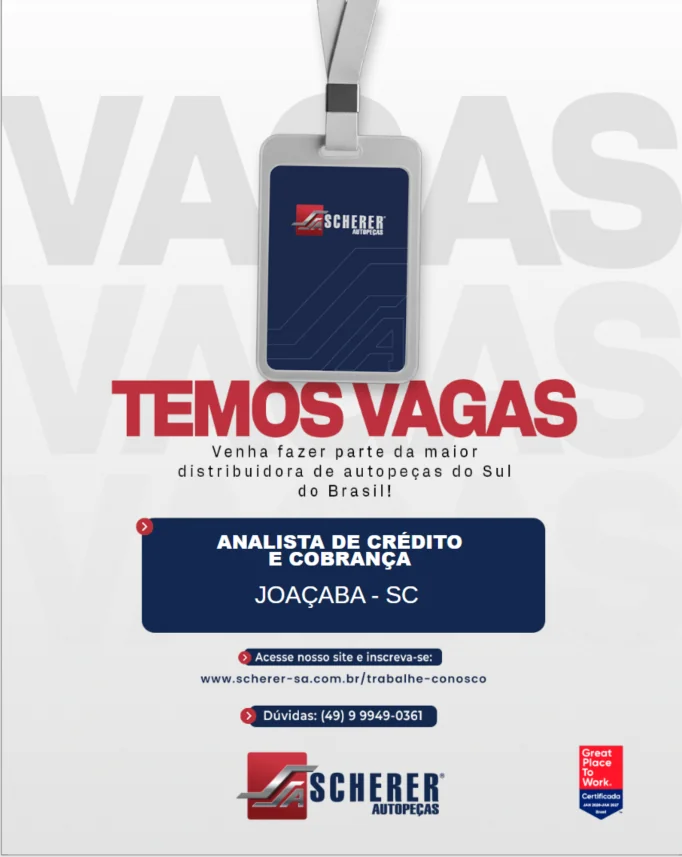 Analista de Crédito e Cobrança