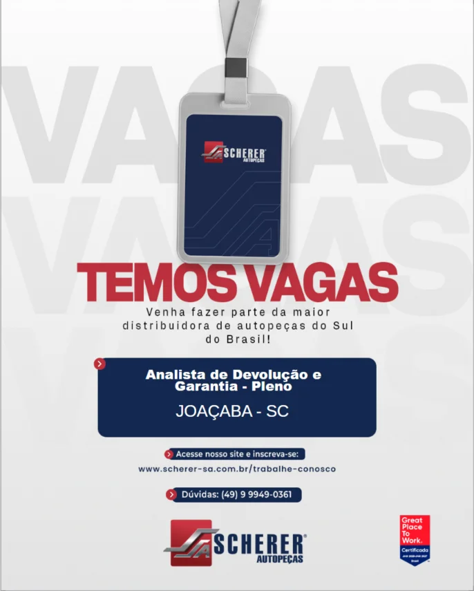 Analista de Devolução e Garantia Pleno