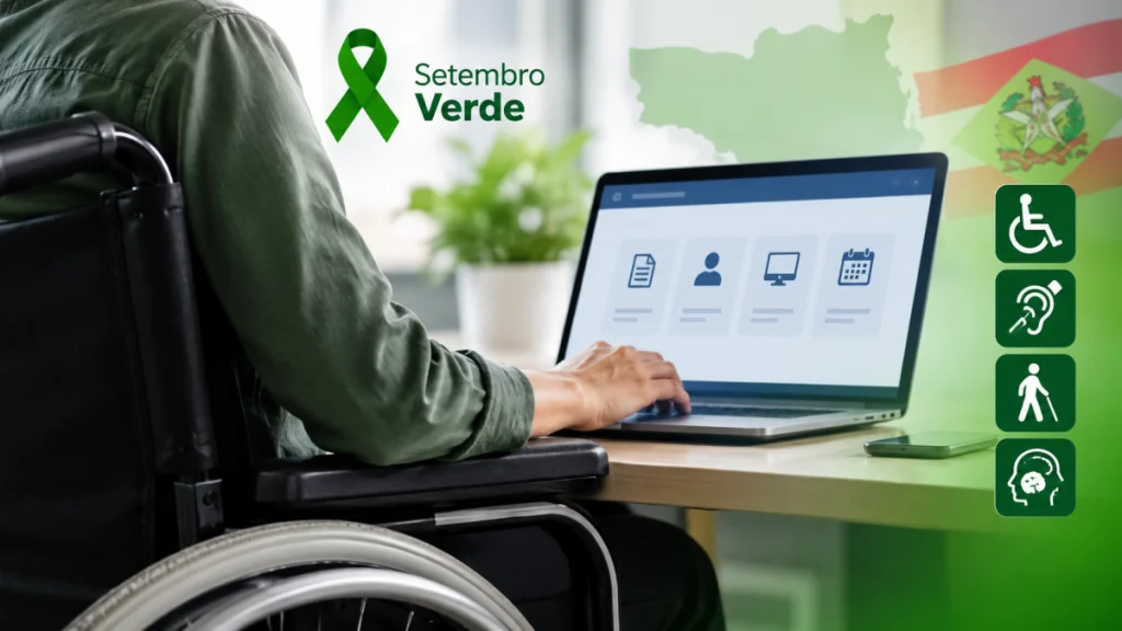 Setembro Verde: novas leis garantem acesso digital a serviços estaduais para pessoas com deficiência em SC