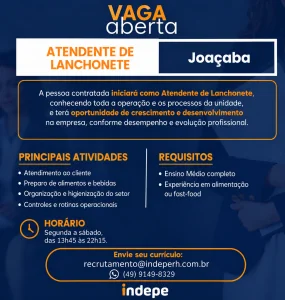Atendente de Lanchonete