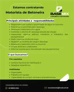 Motorista de Betoneira